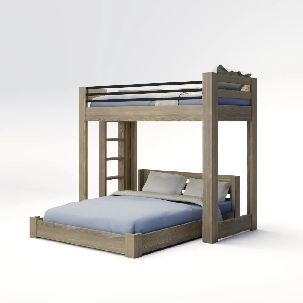 ICON Elevated - Lofted Bunk Bed with Ladder (Metal or Wood)