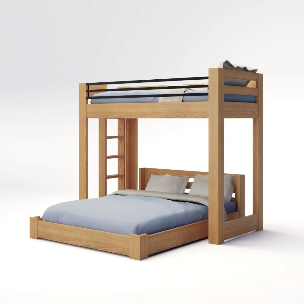 ICON Elevated - Lofted Bunk Bed with Ladder (Metal or Wood)
