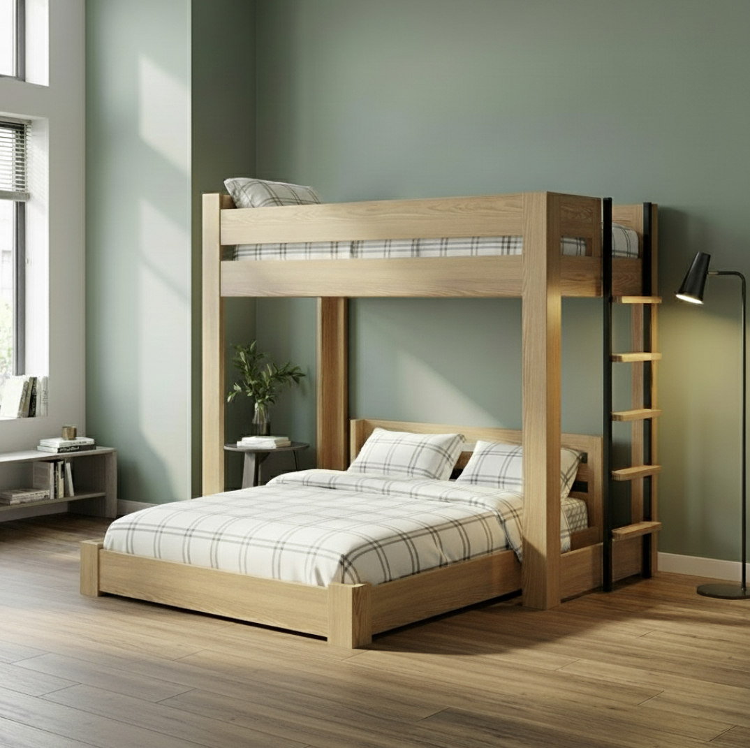 ICON Elevated - Lofted Bunk Bed with Ladder (Metal or Wood)