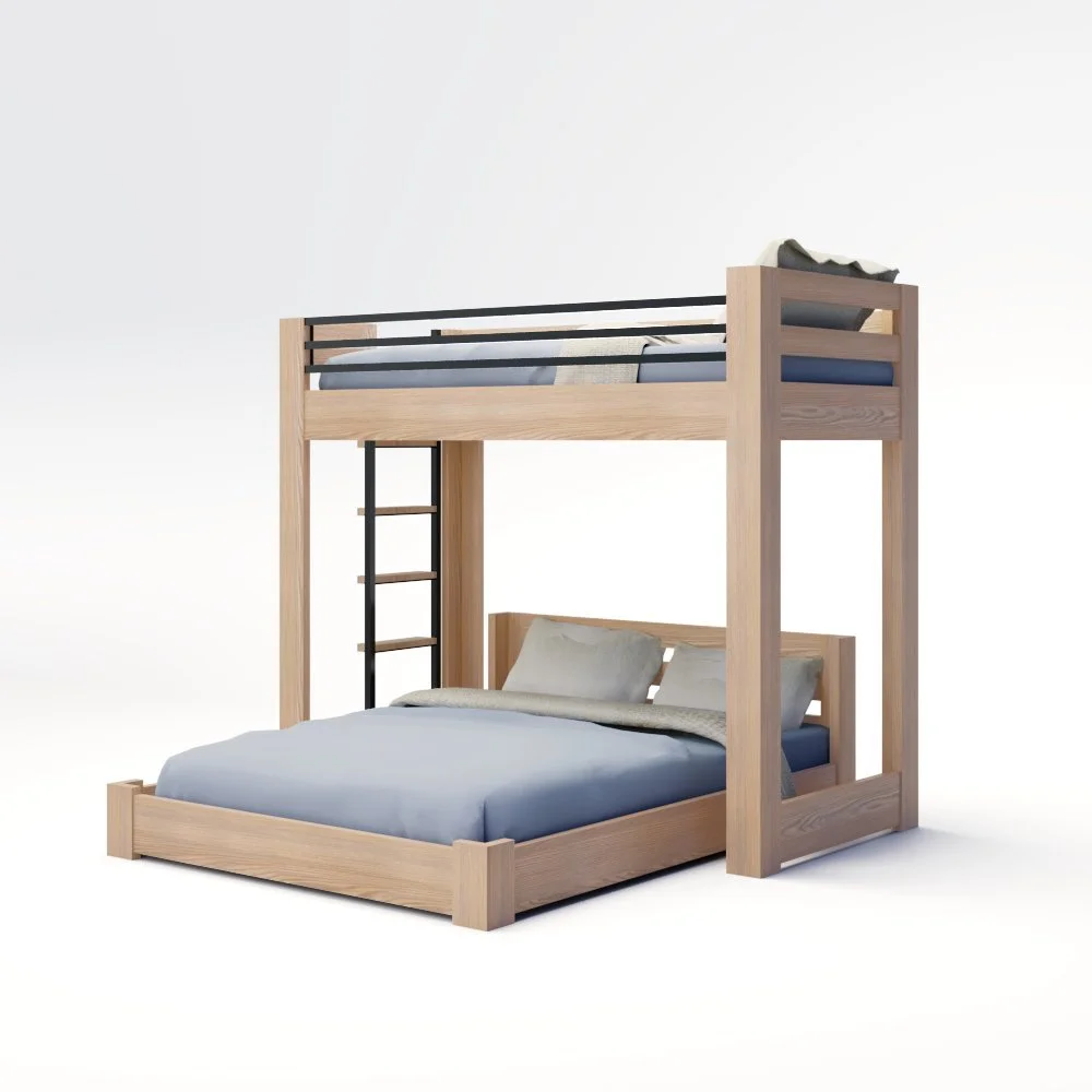 ICON Elevated - Lofted Bunk Bed with Ladder (Metal or Wood)