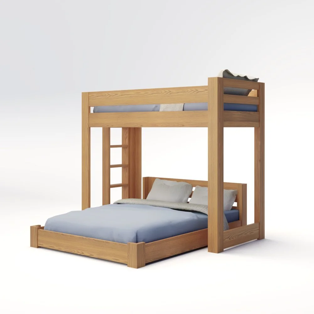 ICON Elevated - Lofted Bunk Bed with Ladder (Metal or Wood)