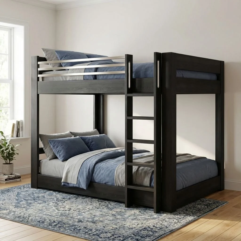 Brushed Iron_Classic Bunk with Nickel Safety Rails.png