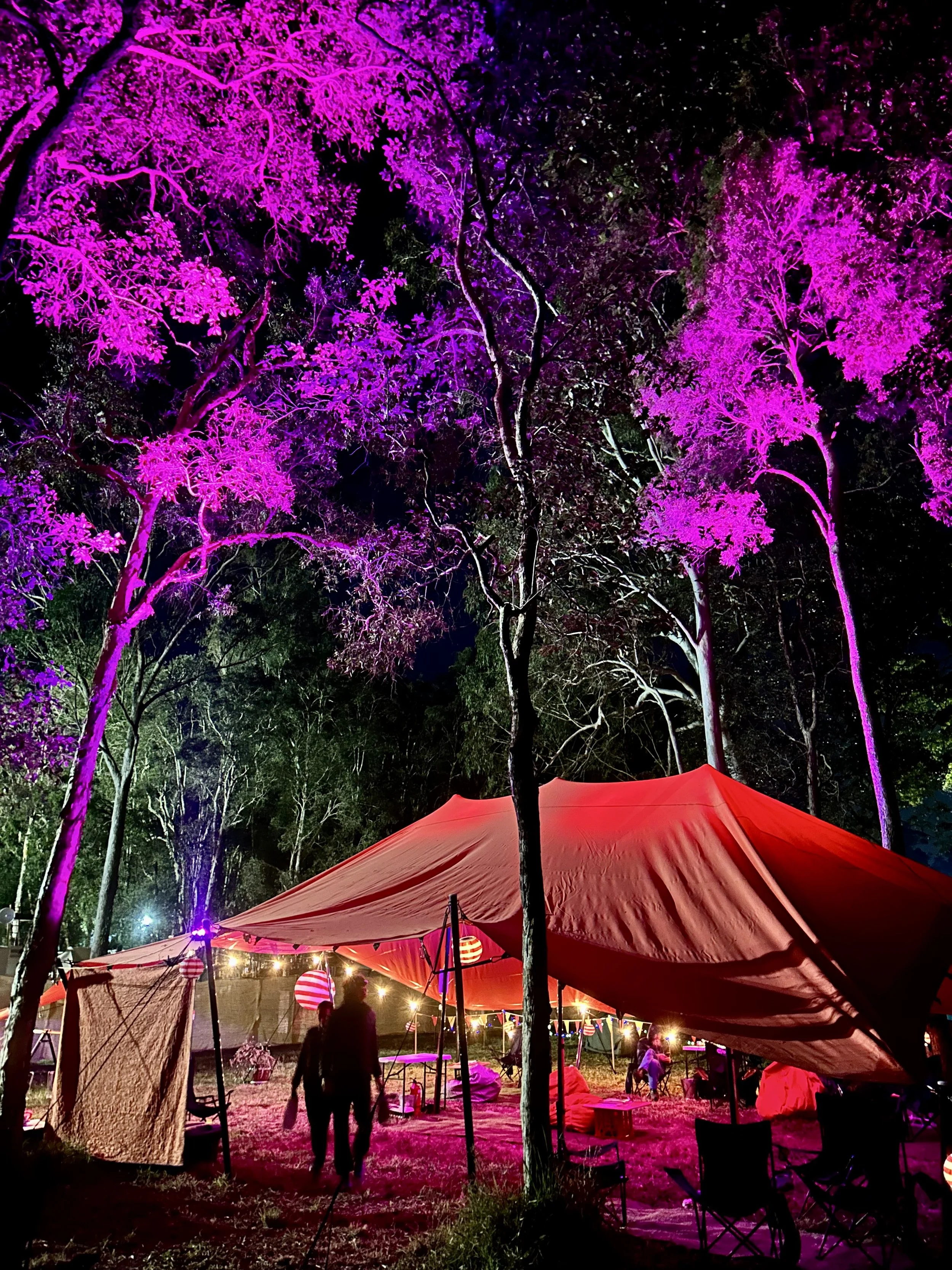 Marquee at night