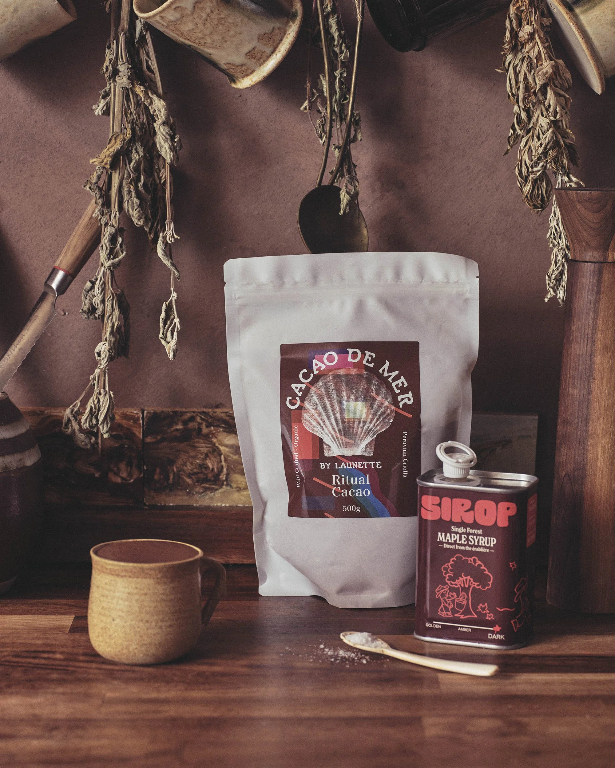 Single origin Peruvian cacao paste for drinking rituals