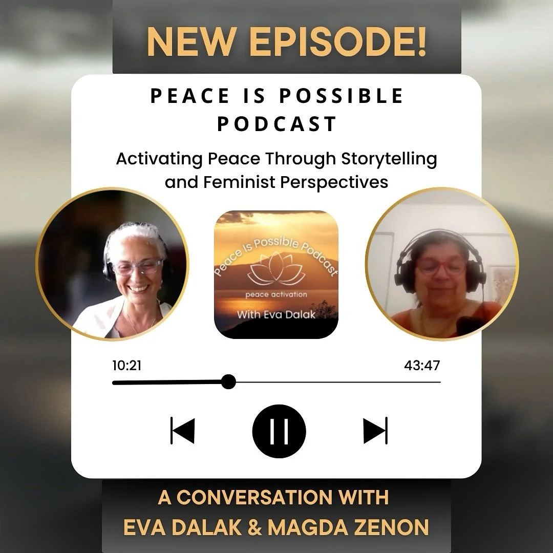 🕊️✨ The next Podcast episode has dropped! ✨🕊️

Peace is Possible, Ep.2: With Eva Dalak and Magda Zenon

What if peace isn&rsquo;t about sides, but about space?

In this episode, Eva sits down with Magda Zenon to speak truth across borders, challeng