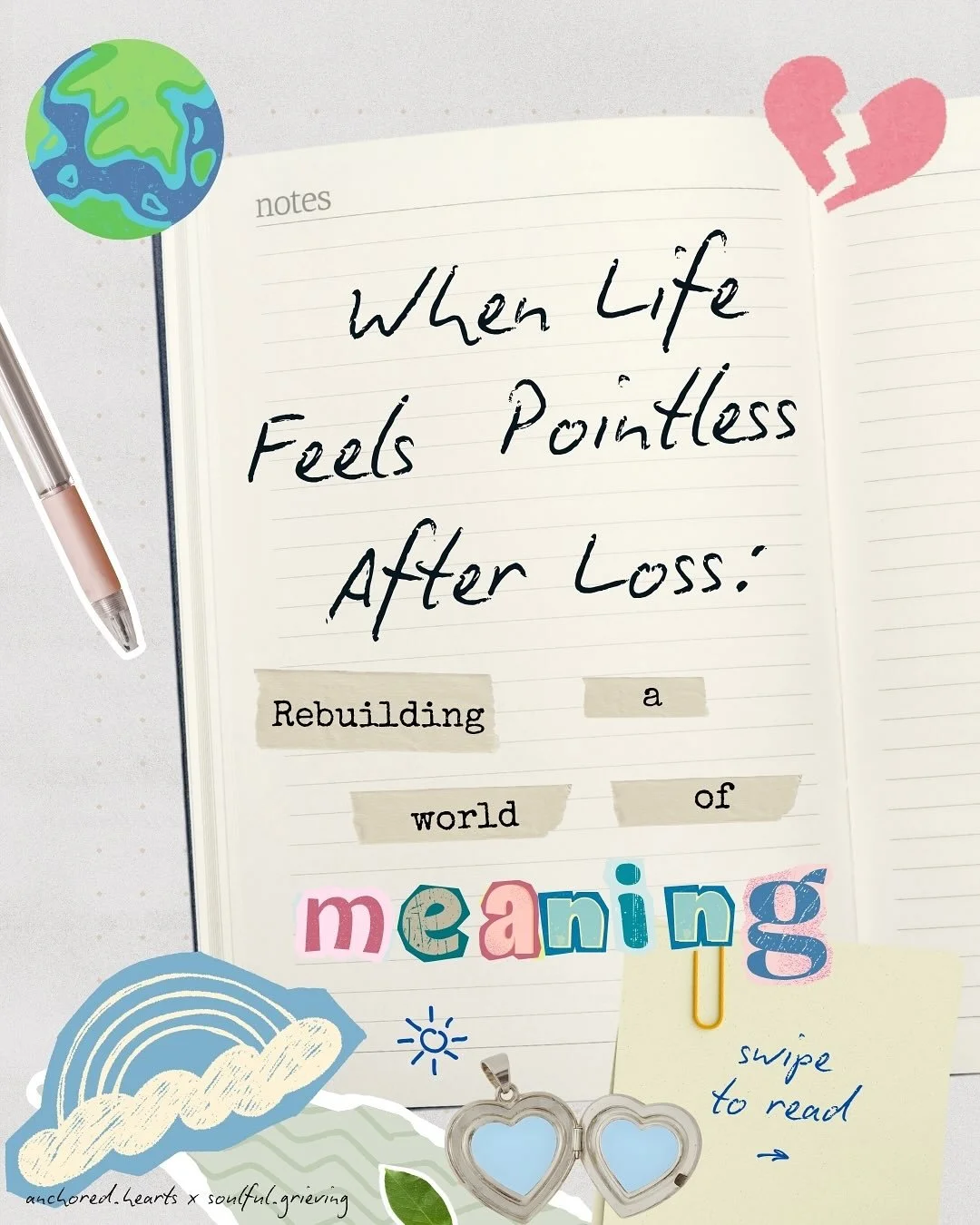 An honest truth: Navigating meaning after loss is ours alone. It can&rsquo;t be given, forced, or rushed. 💛

The word meaning itself can hold so many layers.
When I speak of meaning here, I&rsquo;m not referring to sugarcoating your loss but to the 