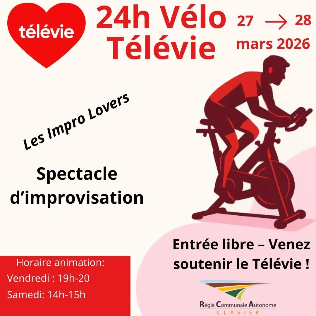 🎭 Rires et surprises au programme !

La troupe Impro Lovers viendra pr&eacute;senter un spectacle d&rsquo;improvisation o&ugrave; tout peut arriver.

📅 Vendredi 19h &rarr; 20h
📅 Samedi 14h &rarr; 15h

Moments inattendus et humour seront au rendez-