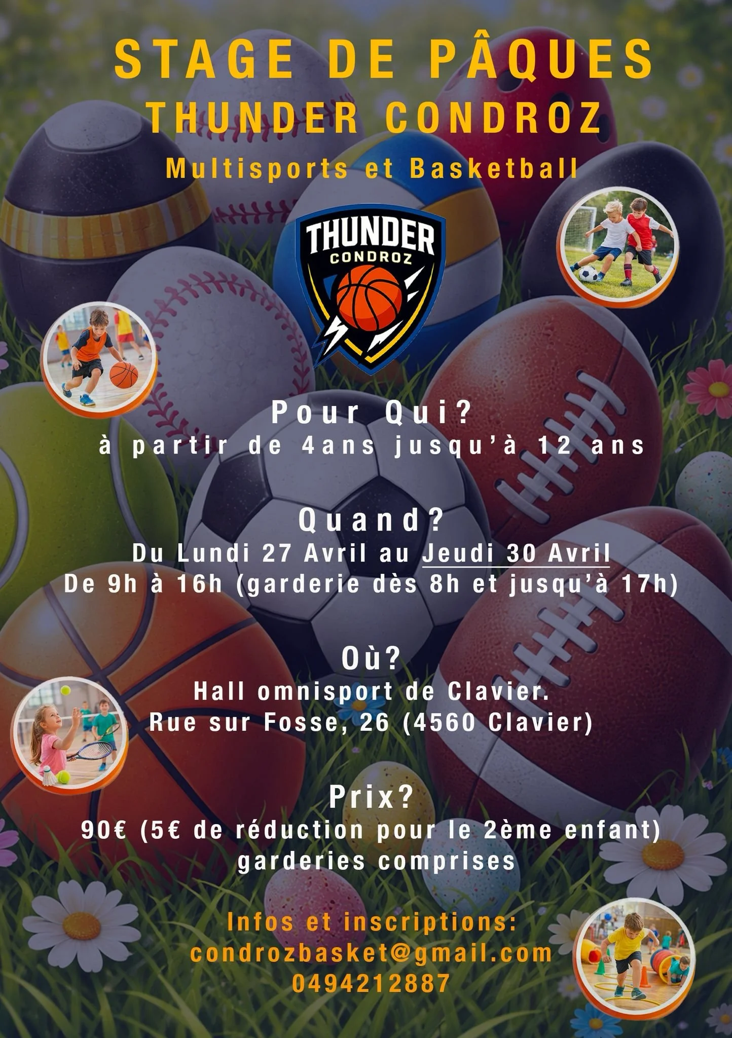 Stage de Pâques Thunder Condroz