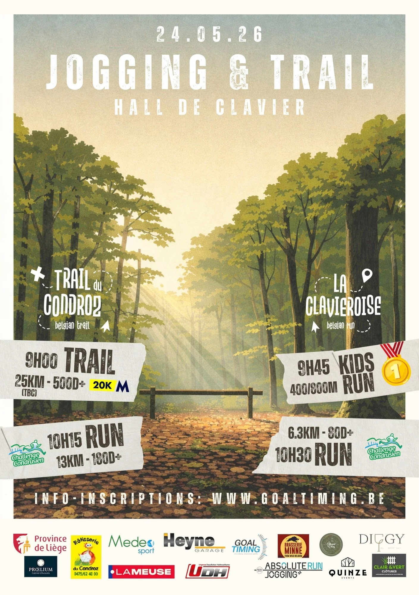 Jogging La Claviéroise + Trail du Condroz by ASBL “Pirates du Condroz”