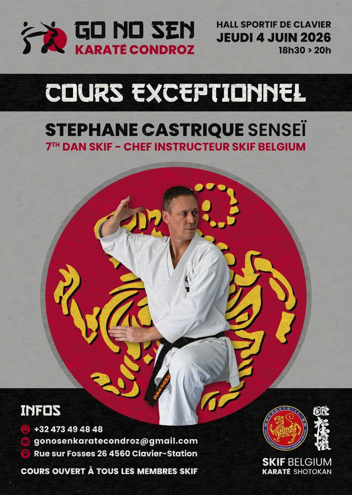 🥋 Cours exceptionnel de Karaté à Clavier ! 