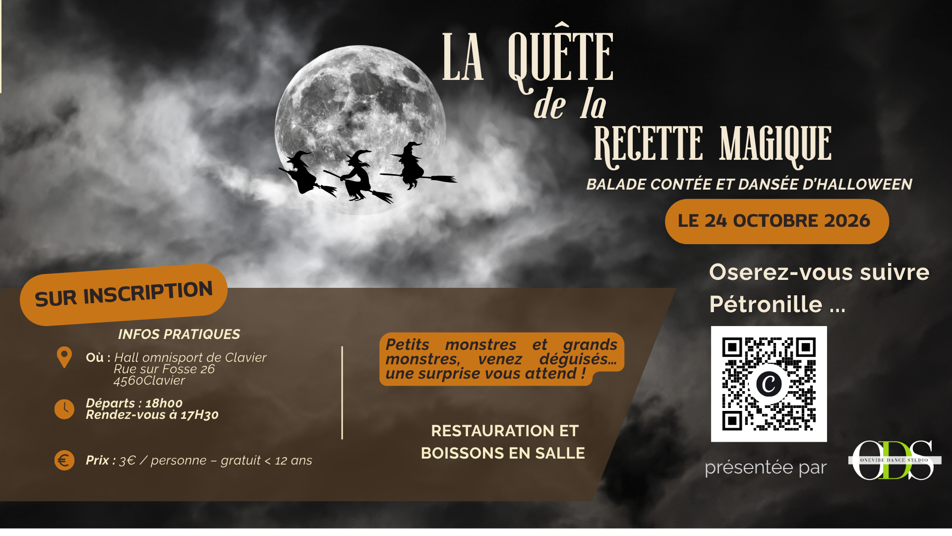 La quête de la recette magique – Balade contée et dansée d’Halloween 🎃