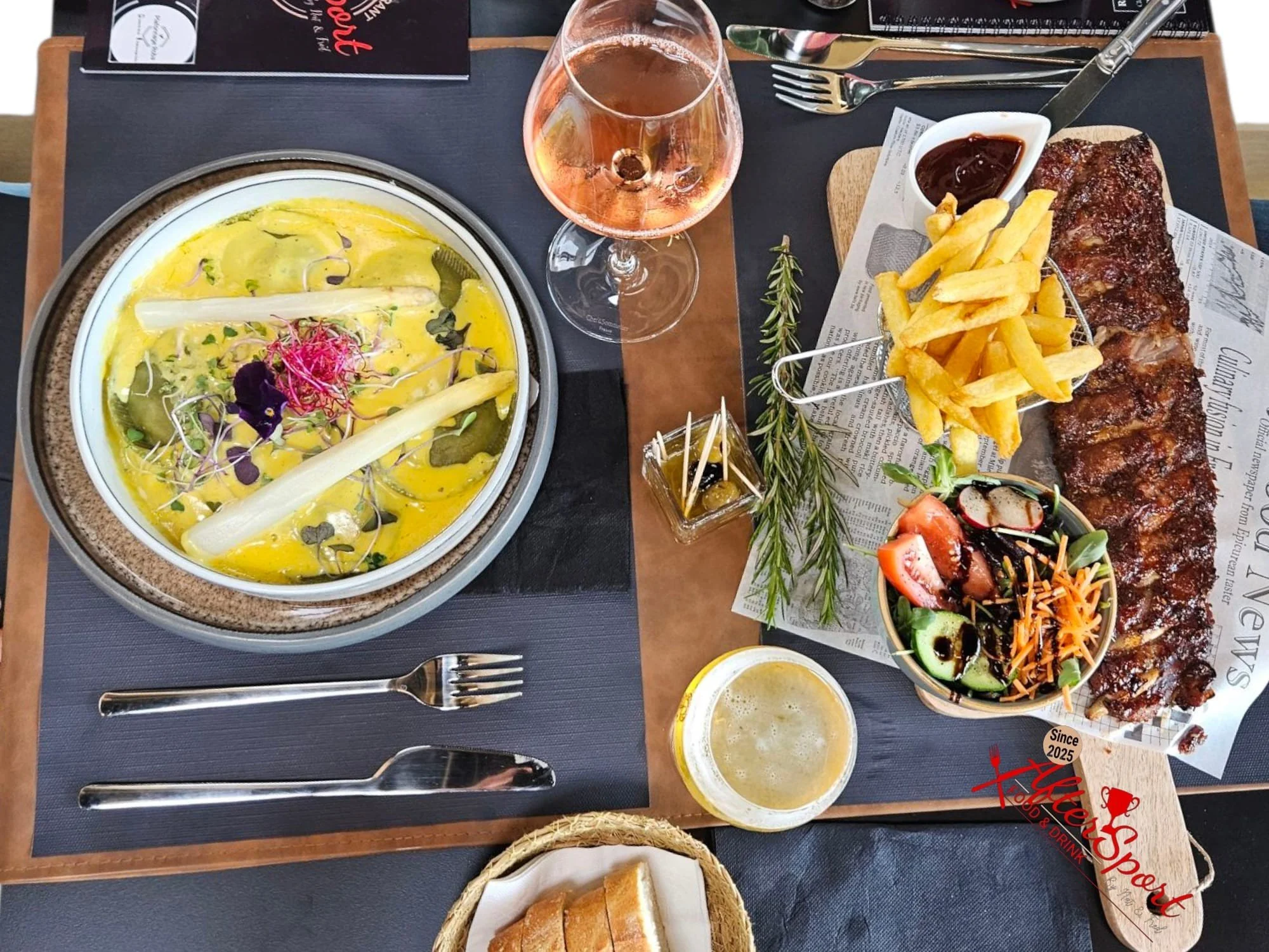 Assiette de viande grillée servie avec légumes – Aftersport Clavier