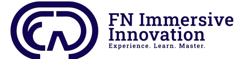Logo for FN Immersive Innovation with the tagline 'Experience. Learn. Master.'