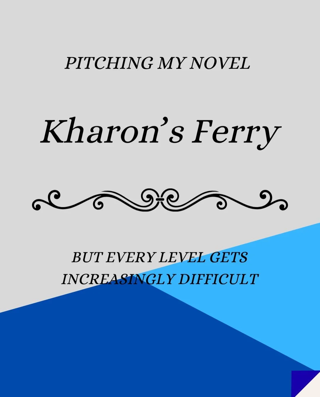 And now, this one for my novel. This book is fully complete at 118,000 words after five drafts, multiple rewrites, and a 360 degree story shift. It is currently in the editing phase with some fantastic people working on it, and the team growing all t