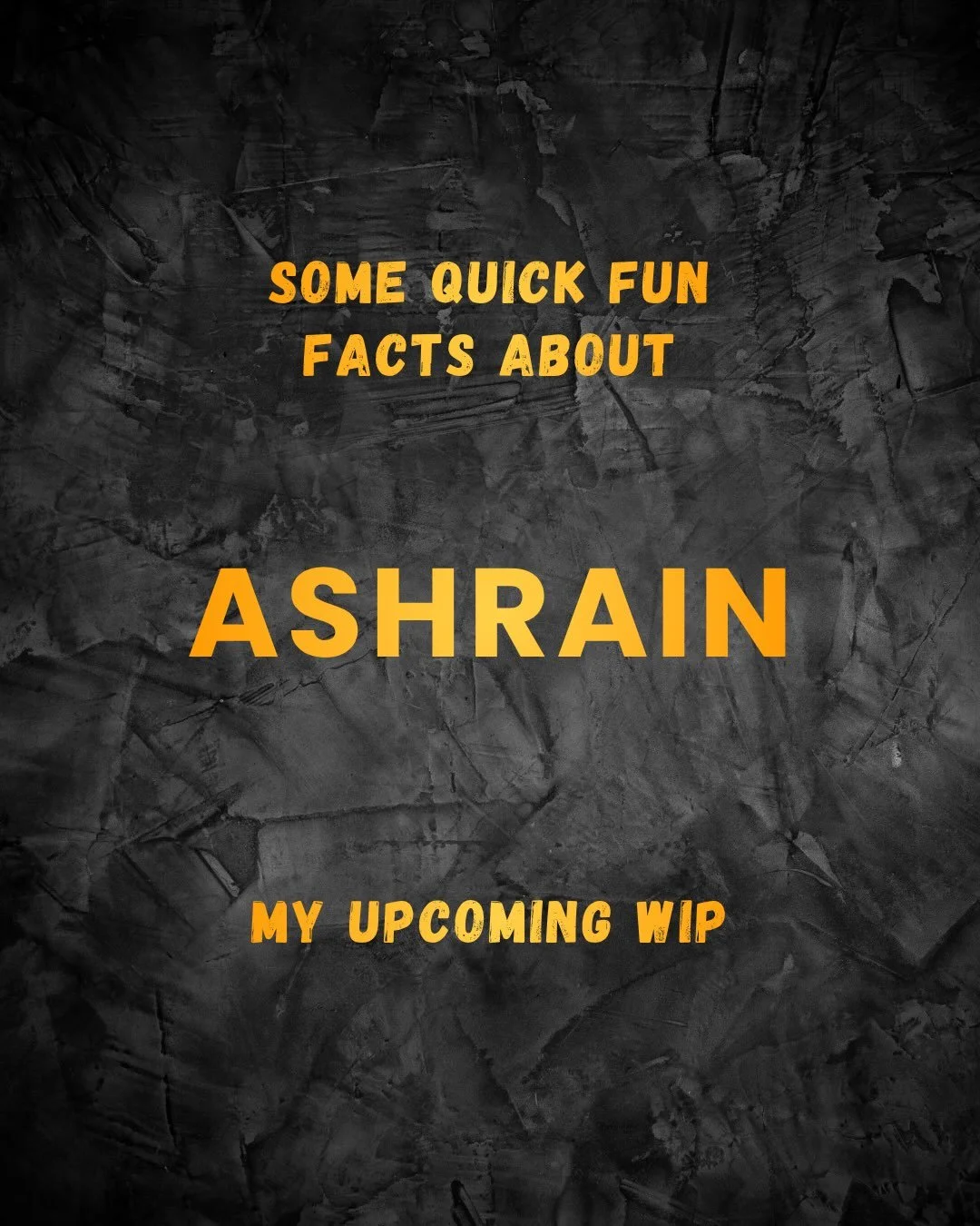 It&rsquo;s WIP Wednesday! So here&rsquo;s 8 Fun Facts about my upcoming WIP, Ashrain! Enjoy, and happy writing!

#author #authorcommunity #writer #writing #wipwednesday