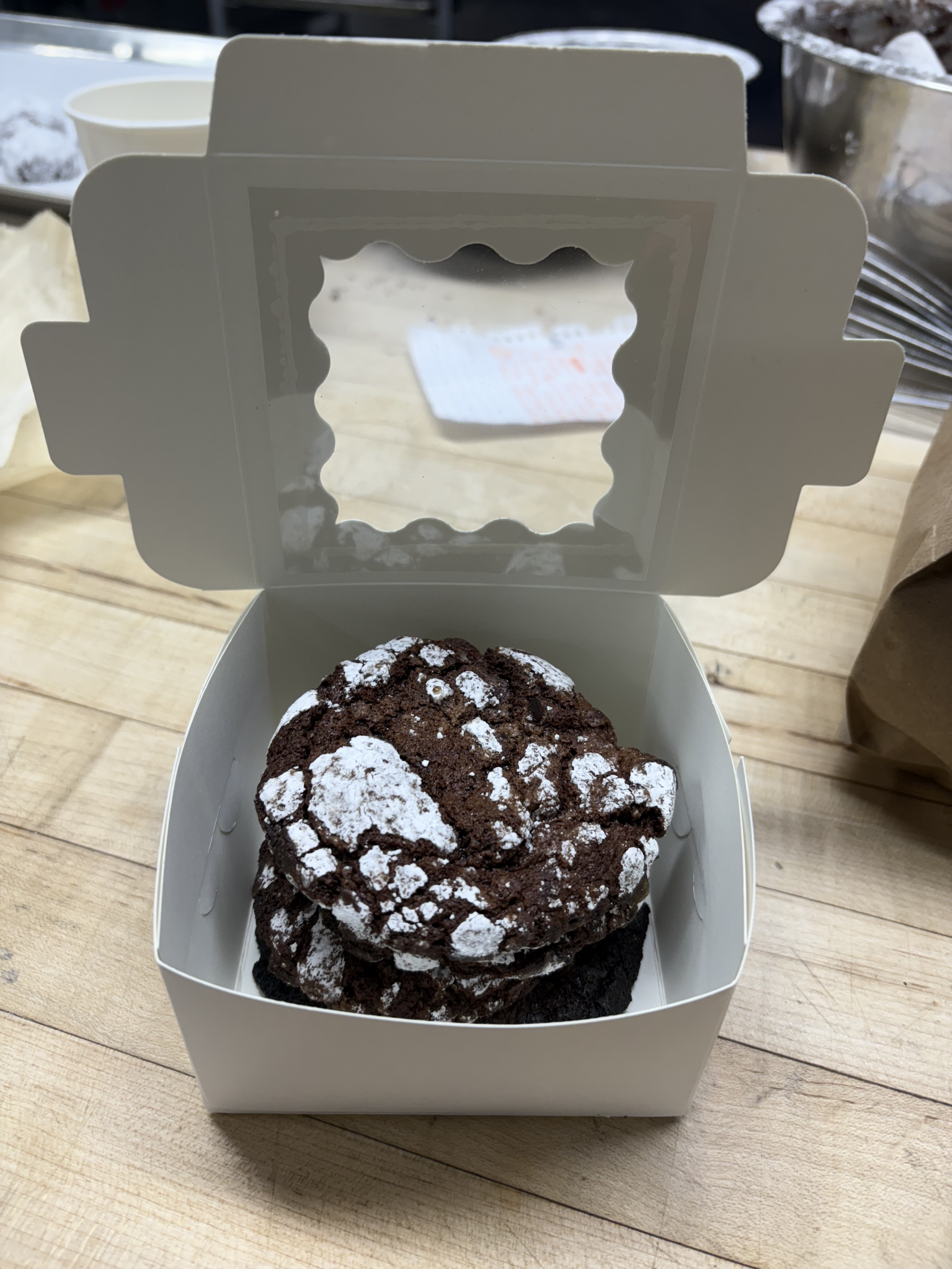 Mocha Crinkle Cookies