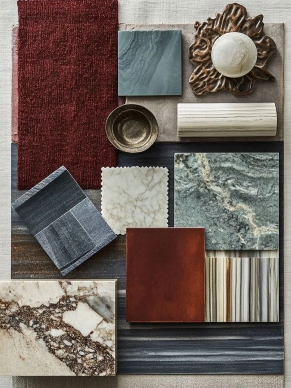 Color, stone, metal, texture &mdash;
this is where the magic takes shape.

Design is in the details, and the details are never quiet.

#KostelDesign #LiveLoudly #MaterialStory #DesignDetails
#InteriorDesignStudio #CreativeDirection #CuratedSpaces
#Ed