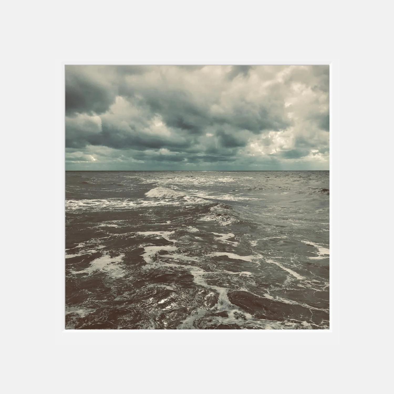 We Are All Waves of One Sea - 12" x 12" matted photographic print