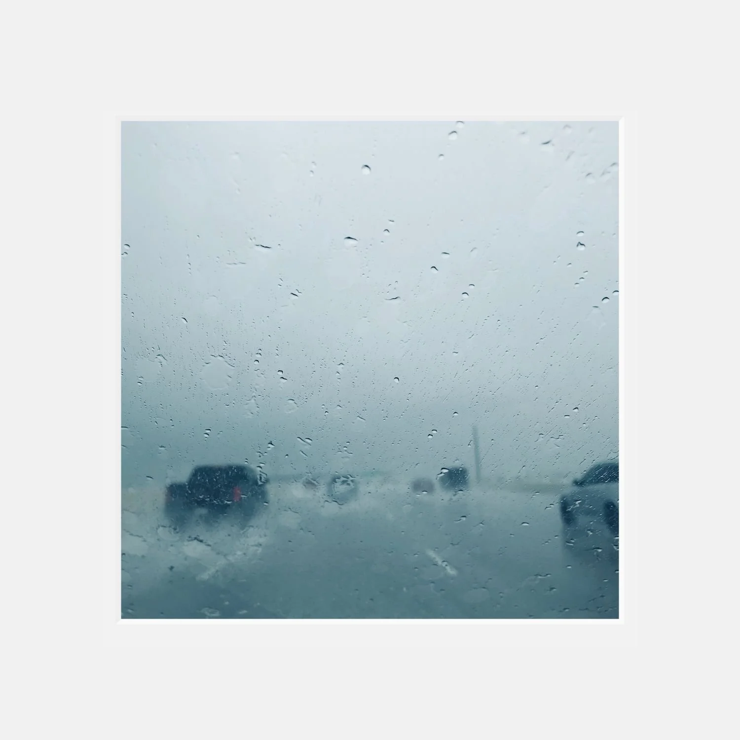 Raintown  - 12" x 12" matted photographic print