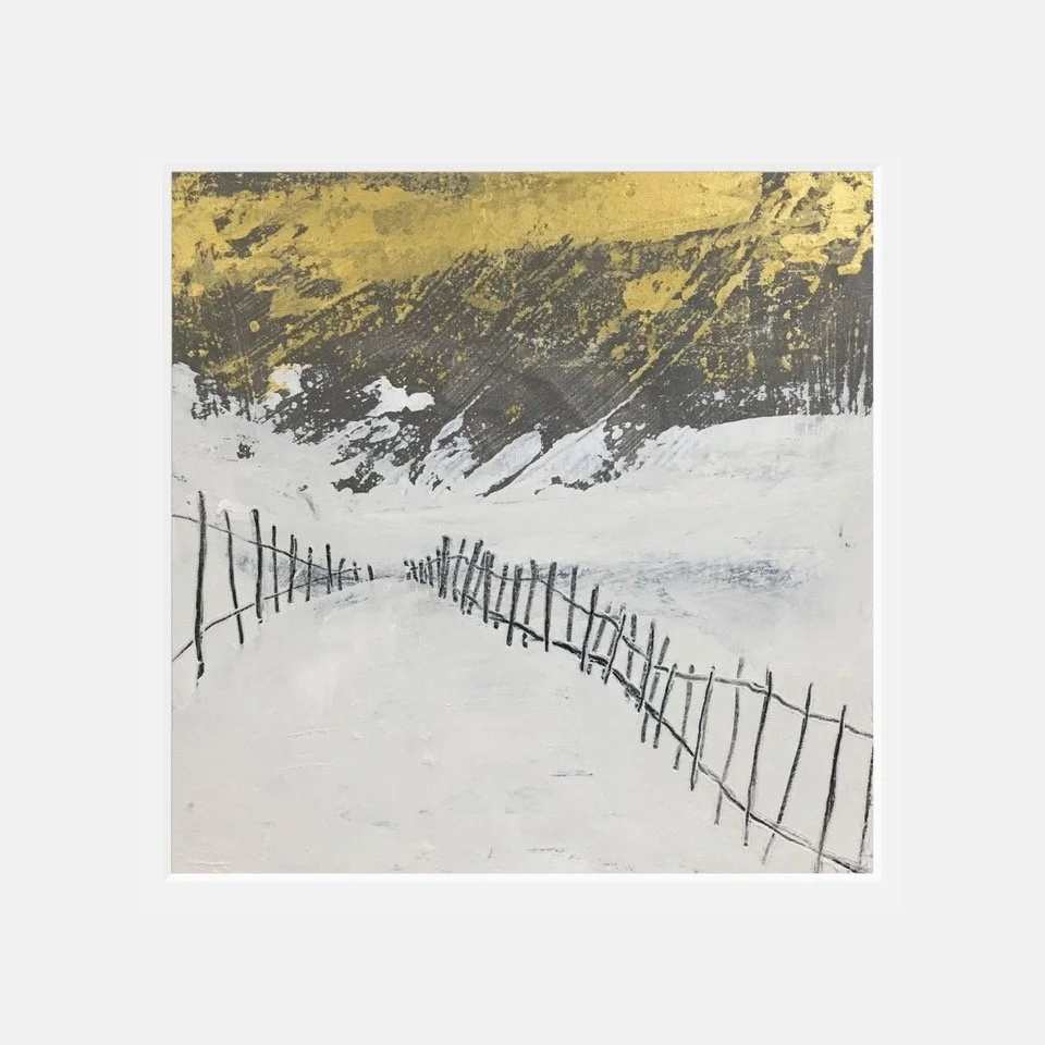 Winter Walk - 12" x 12" matted print