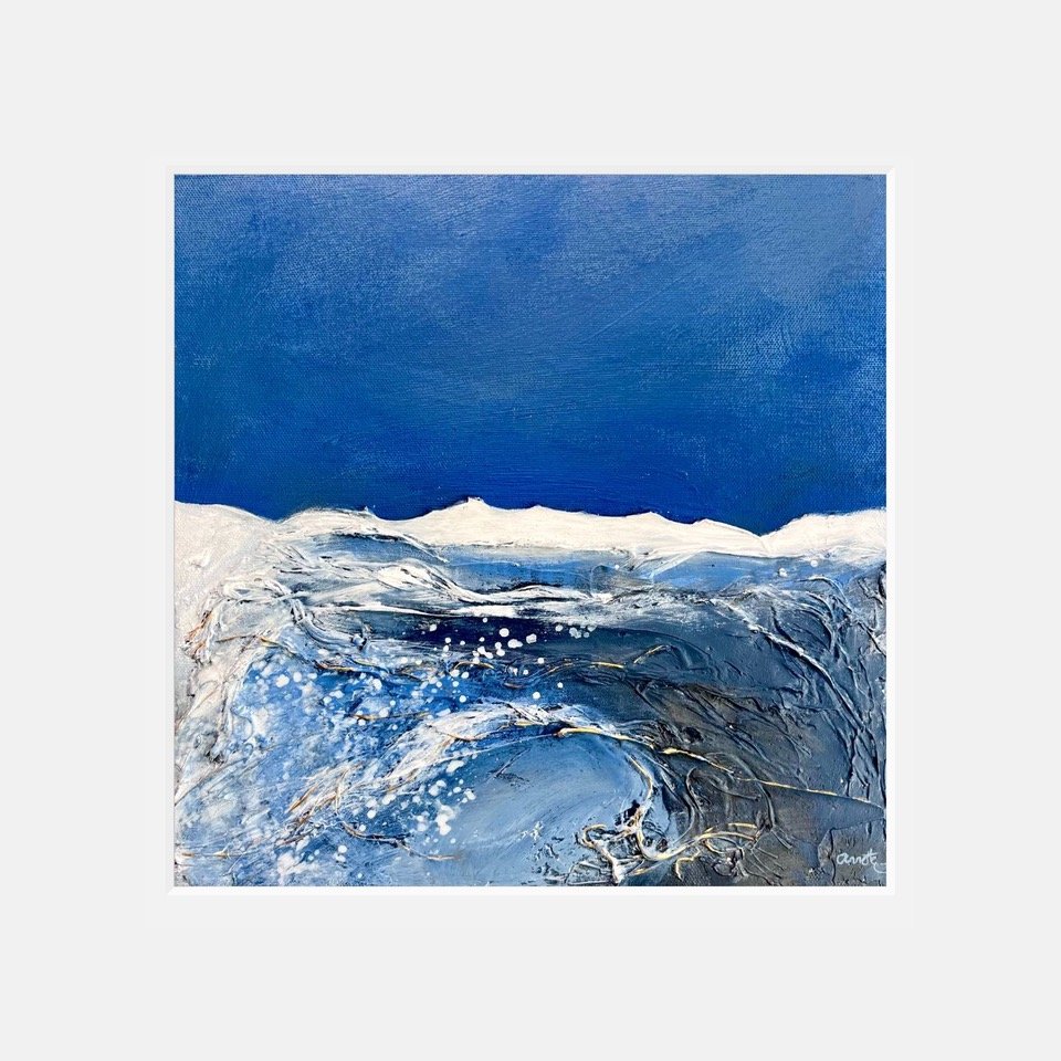 Fishermans Blues - 12" x 12" matted print