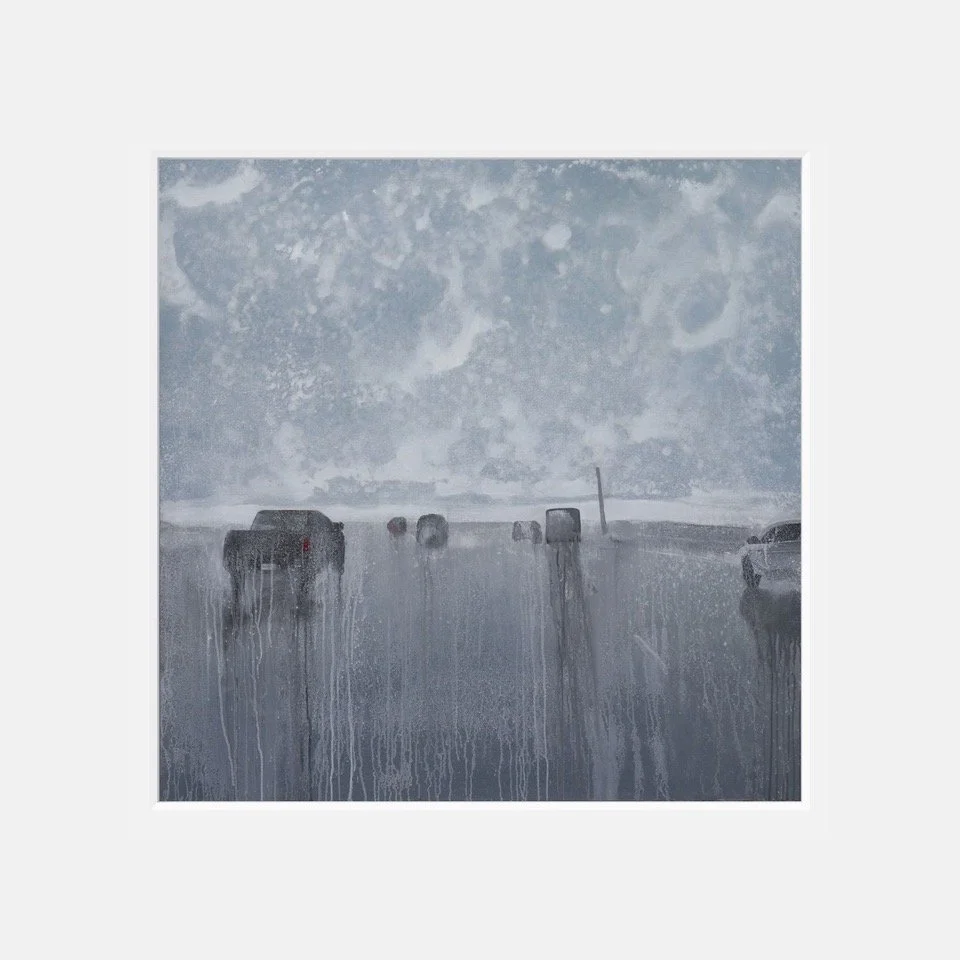 HTown Raintown - 12" x 12" matted print