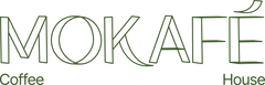 Logo for MOKAFE Coffee House with stylized text.