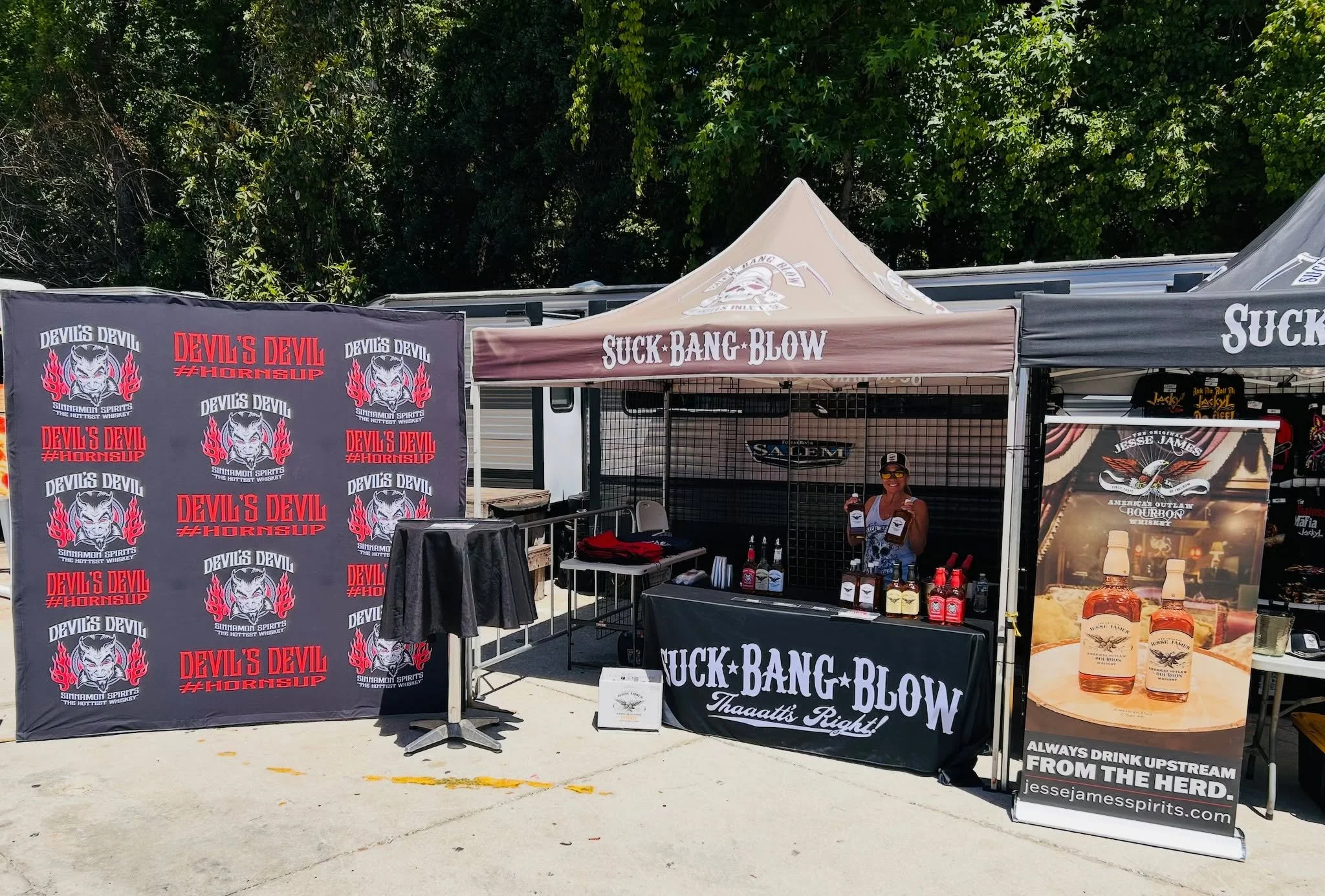 🔥 MURRELLS INLET &mdash; COME FIND US 🔥 Jesse James Spirits is set up beside the main stage at Suck Bang Blow with bottles on sale NOW.

🥃 Jesse James Dupree Bottle Signing &mdash; 4PM

Grab a bottle, meet Jesse, and fuel up with some Liquid Ameri