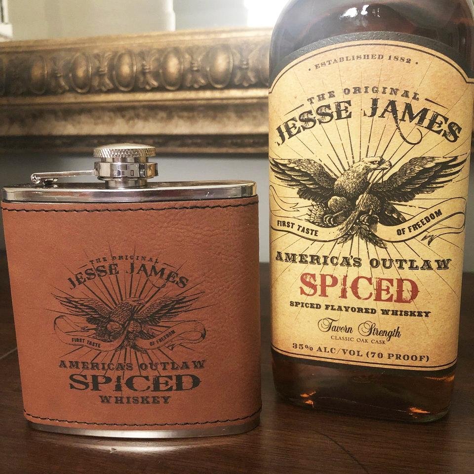 JESSE JAMES SPICED BOURBON FLASK