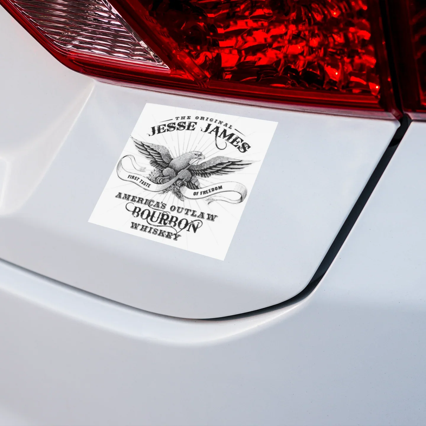 JESSE JAMES AMERICA'S OUTLAW BOURBON STICKER