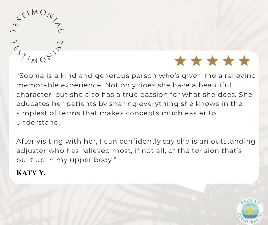 ✨ Testimonial Friday ✨

So grateful for the trust and the opportunity to support people from the inside out. When the nervous system is supported, the body can truly do what it&rsquo;s designed to do.