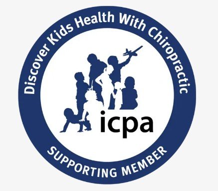 International Chiropractic Pediatric Association supporting member badge- Radiant chiropractic Charleston SC
