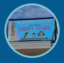 The Madonna house. Date: Anytime. Volunteers help organize and aid costumers.