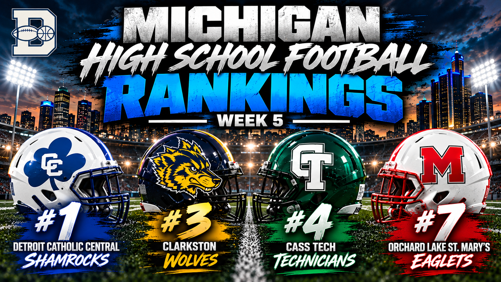 DCC Stays No. 1 as Cass Tech, Clarkston Shake Up Michigan’s Top 10