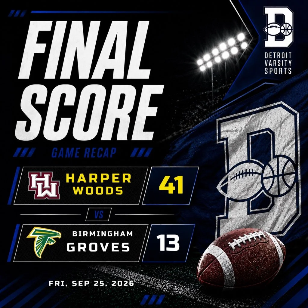 Harper Woods Pulls Away From Groves, 41–13, After Tight First Half