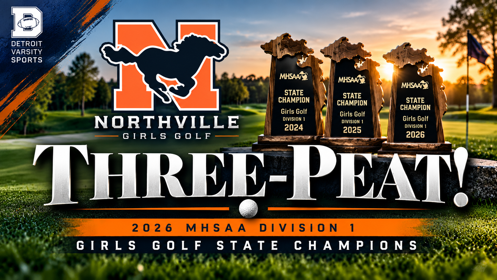 THREE-PEAT! Northville Girls Golf Captures Third Straight Division 1 State Championship