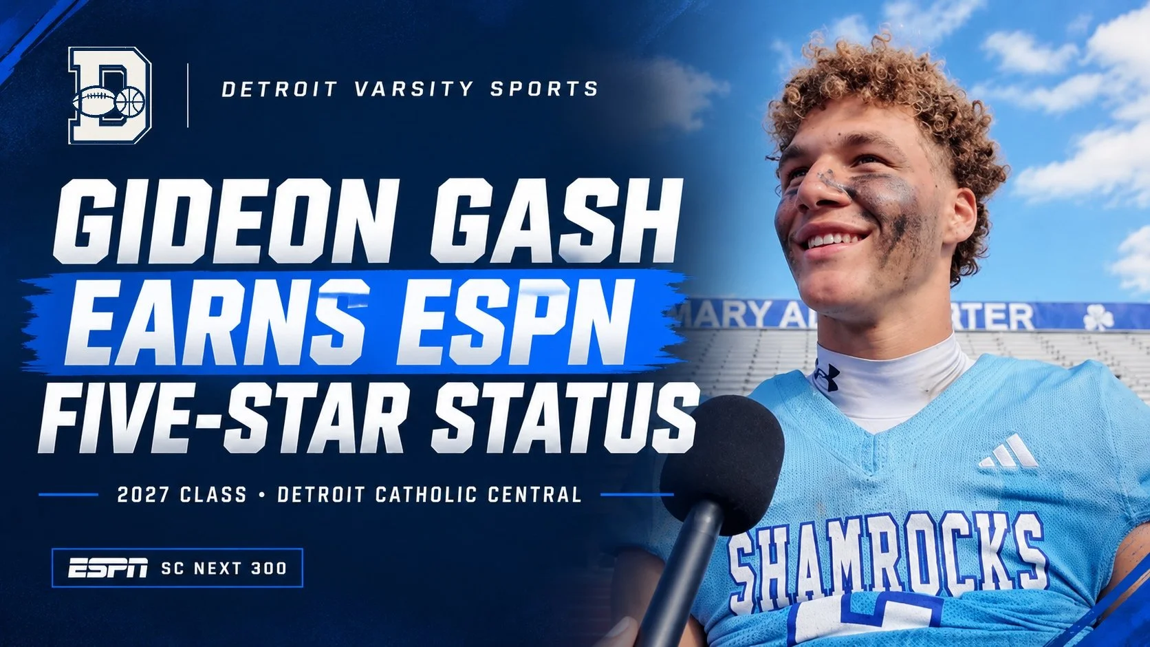 Detroit Catholic Central’s Gideon Gash Earns Five-Star Status in ESPN Recruiting Rankings