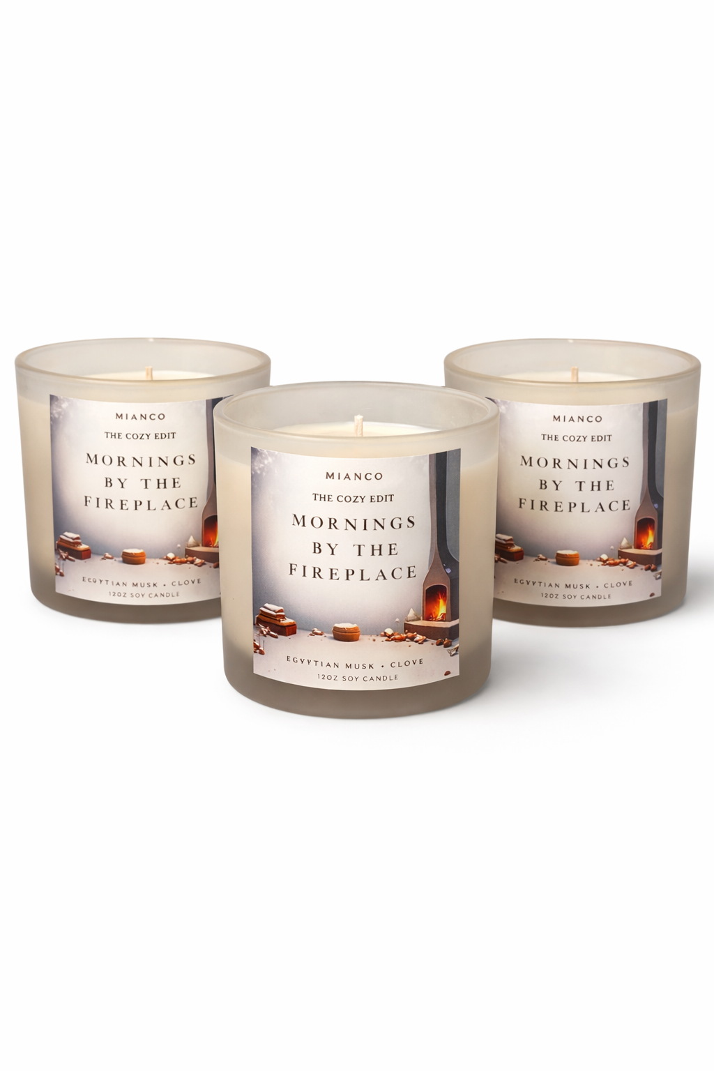 Mornings by the fireplace Candle