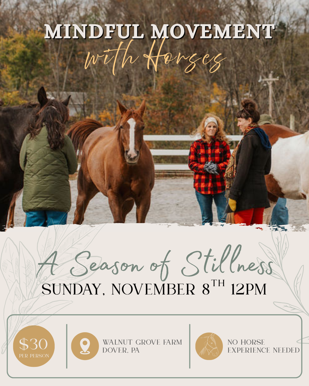 November Mindful Movement With Horses