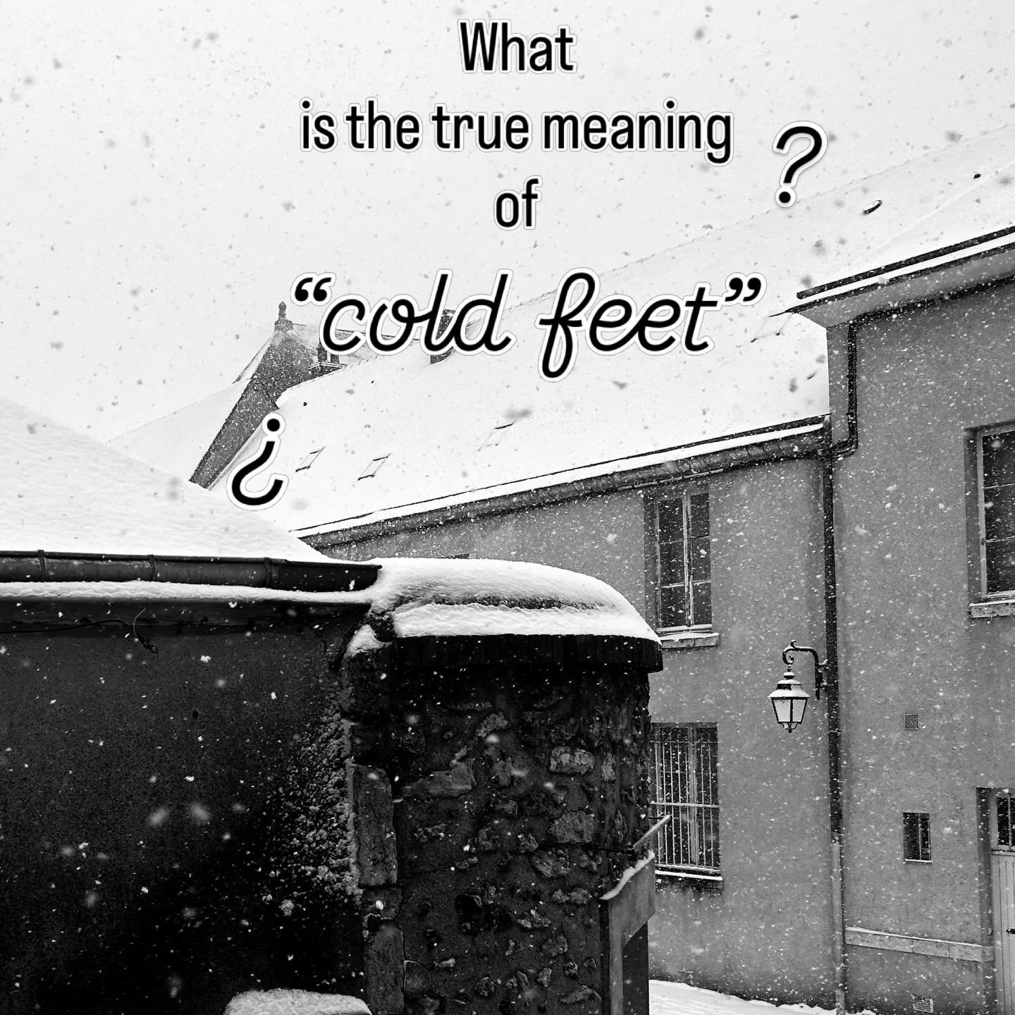 Doubt, fear, loss of courage strong enough to pull us away from an outlined course of actions? 

The idiomatic &ldquo;cold feet&rdquo; I experience on the very physical level. Some tasks multiply the negative sensations.

Is it a cry from my body for