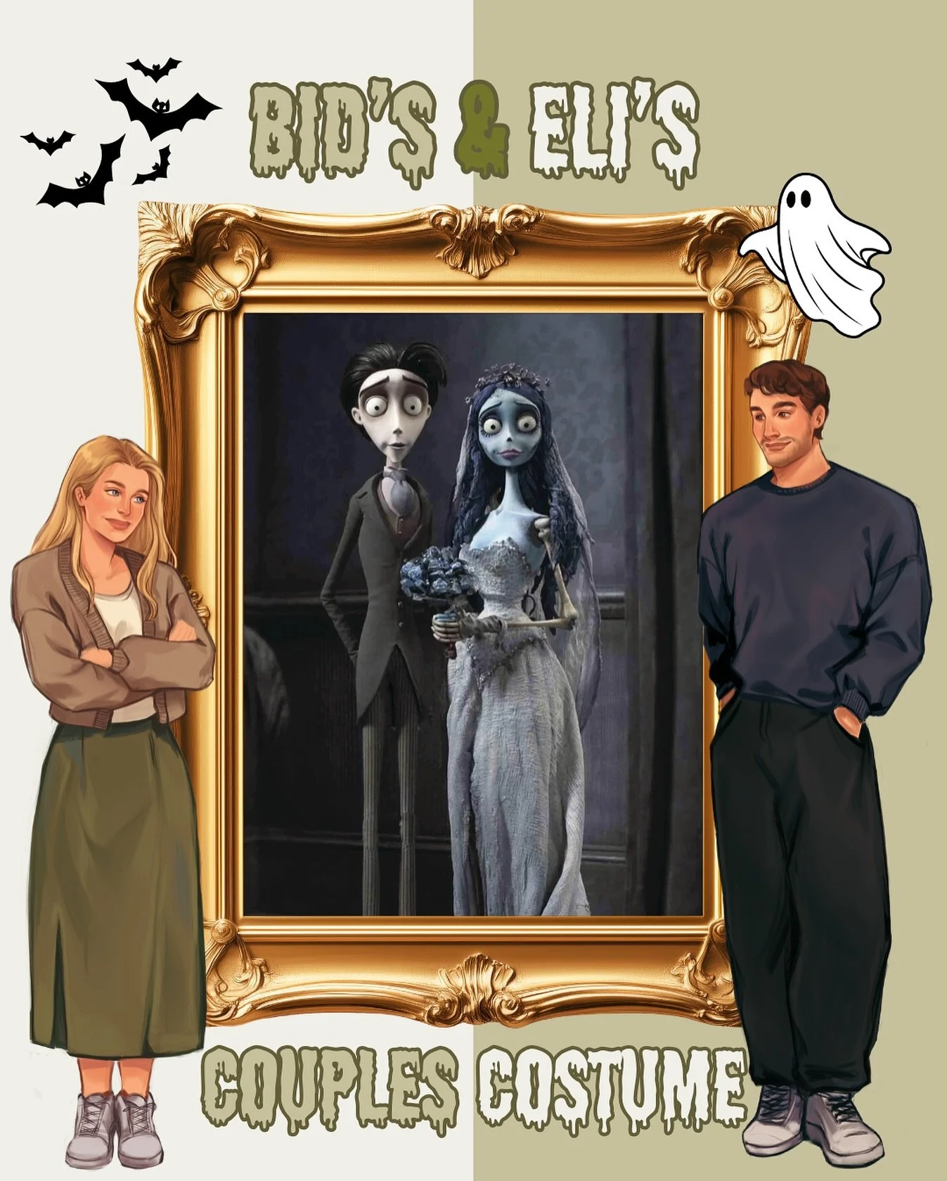 happy halloween from your favourite fake fianc&eacute;s 👻

if they were to dress up, they&rsquo;d totally be victor and emily!!

🤍 engagement of convenience 
✨ friends to lovers 
🤍 sunshine x sunshine 
✨ he falls first
🤍 lover boy mmc 

trial and