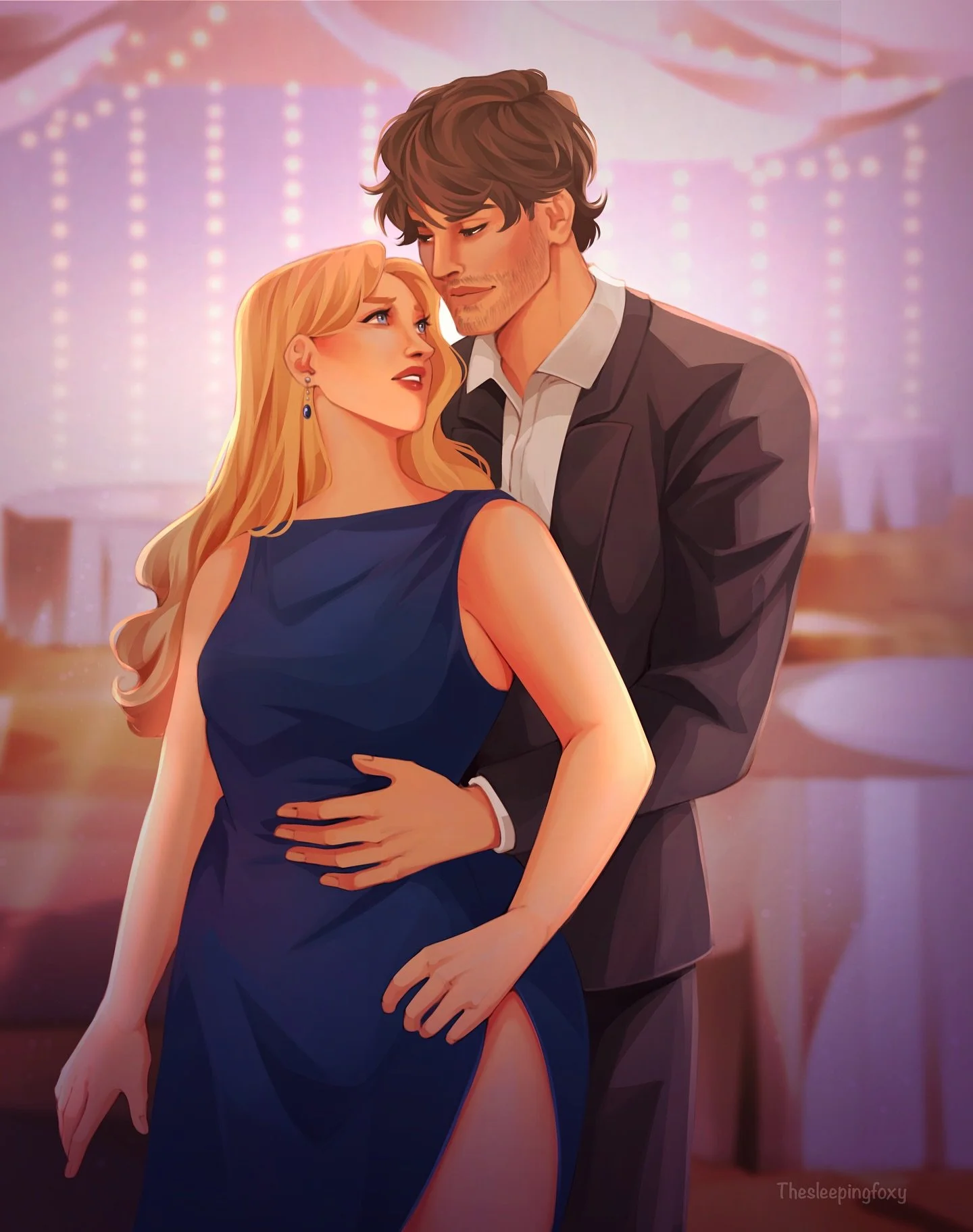 ladies and gentleman&hellip;THEM!!!

i can&rsquo;t express to you how much this made me want to cry!! @thesleepingfoxy captured these two perfectly and their meet cute scene!! i absolutely adore this artwork - i can&rsquo;t wait to get it framed!!

i