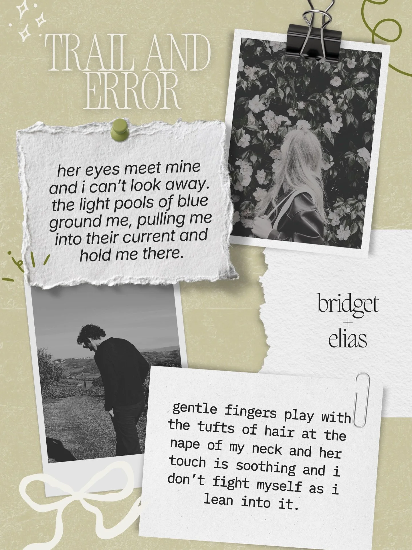 the lover boy 

🤍 engagement of convenience 
✨ friends to lovers 
🤍 sunshine x sunshine 
✨ he falls first
🤍 lover boy mmc 

trial and error est. fall 2026

🌿 indie author | romance book | romance writer | friends to lovers | fake dating 🌿