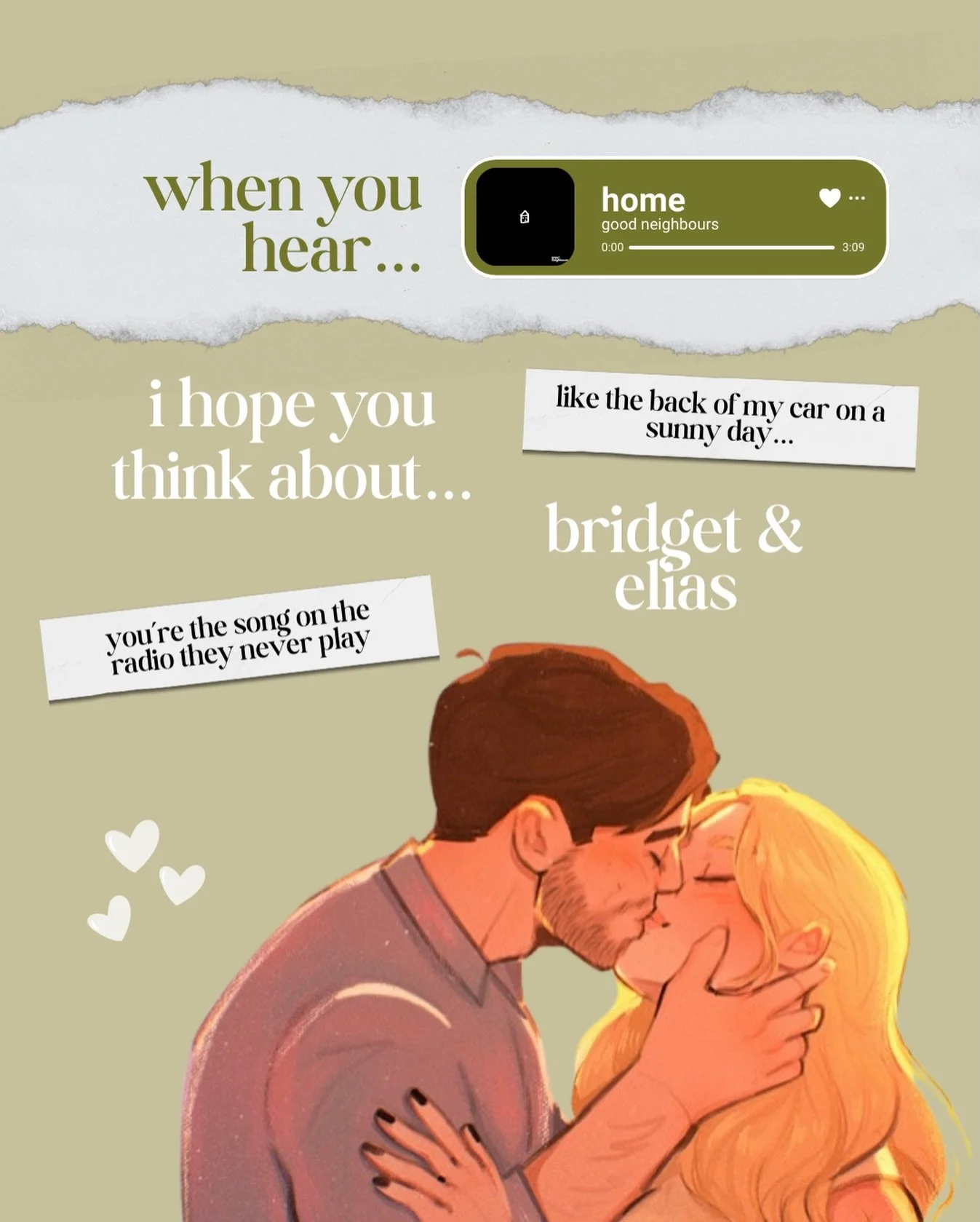 when you hear home (soft version), i hope you think of them 🤍

this song has been an integral part of this book! thank you to @thepaperback.stack for sending it to me one cold winter day last year and telling me it was bridget and elias coded!

🤍 e