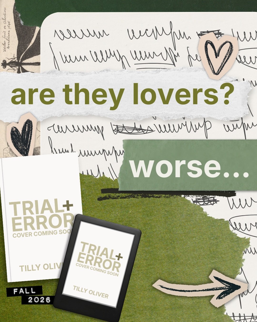 are they lovers? worse&hellip;

🤍 engagement of convenience 
✨ friends to lovers 
🤍 sunshine x sunshine 
✨ he falls first
🤍 lover boy mmc 
✨ dual pov

trial and error est. fall 2026

🌿 indie author | romance book | romance writer | friends to lov