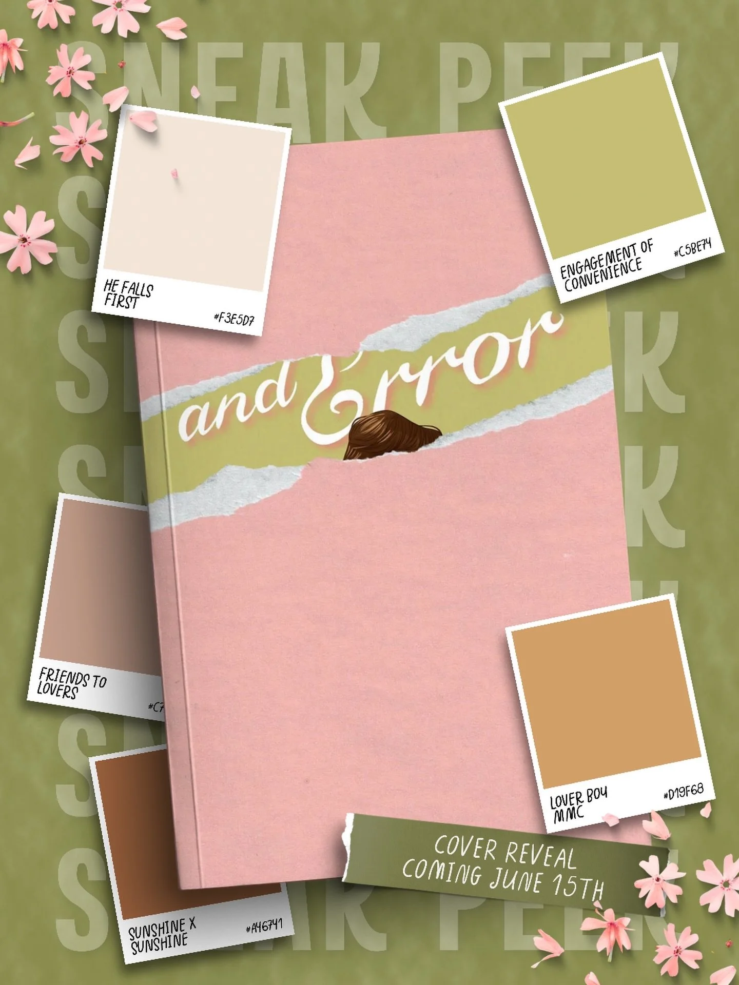sneak peek of trial and errors cover 👀

🤍 engagement of convenience
✨ friends to lovers
🤍 sunshine x sunshine
✨ he falls first
🤍 lover boy mmc
✨ dual pov

trial and error - october 3, 2026

🌿 indie author | romance book | romance writer | friend
