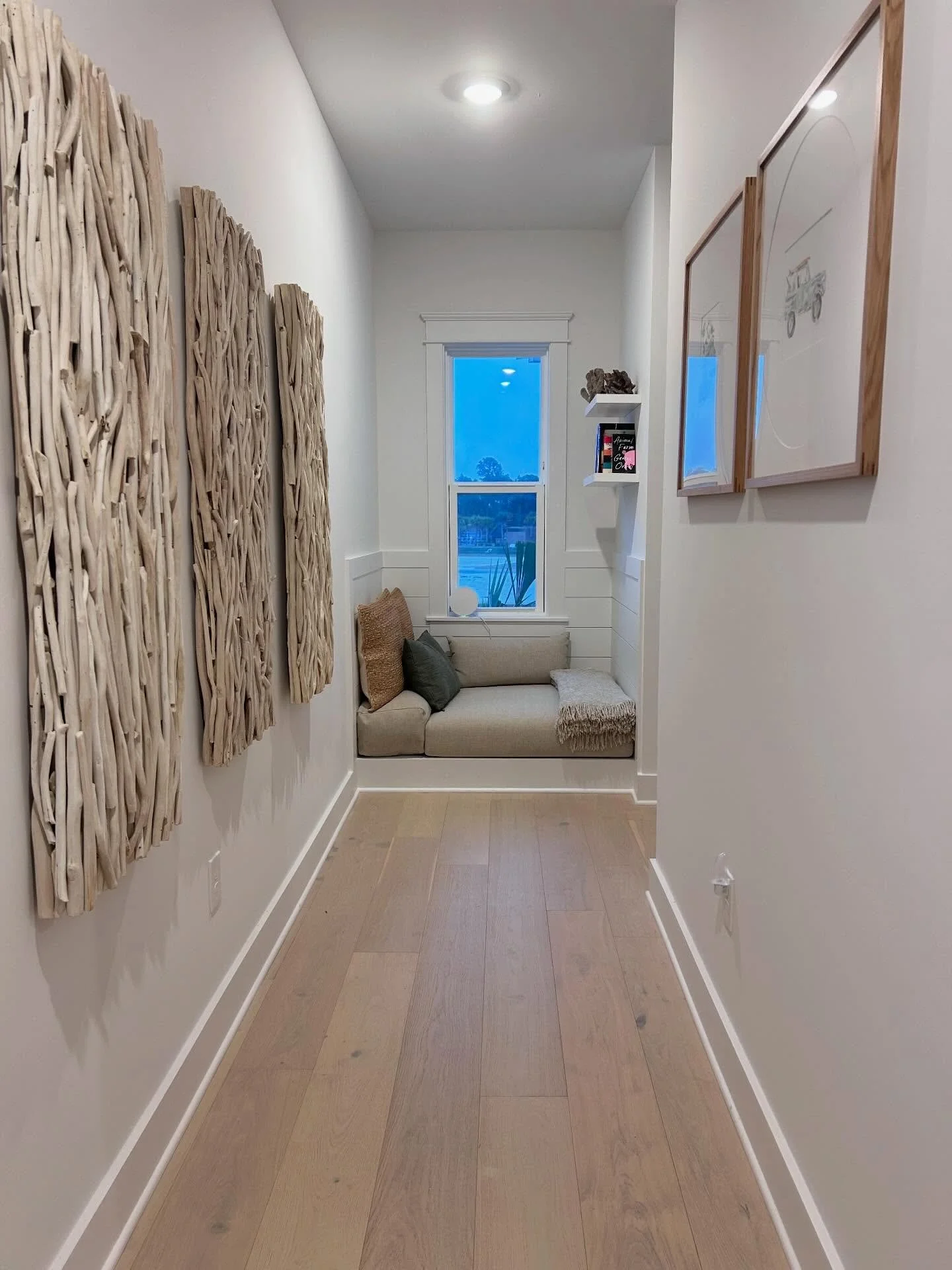 We created a cozy reading spot! Or a chill zone to plug in and unwind!