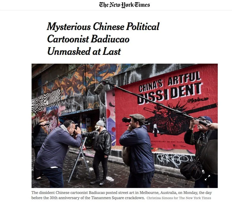 Mysterious Chinese Political Cartoonist Badiucao Unmasked at Last