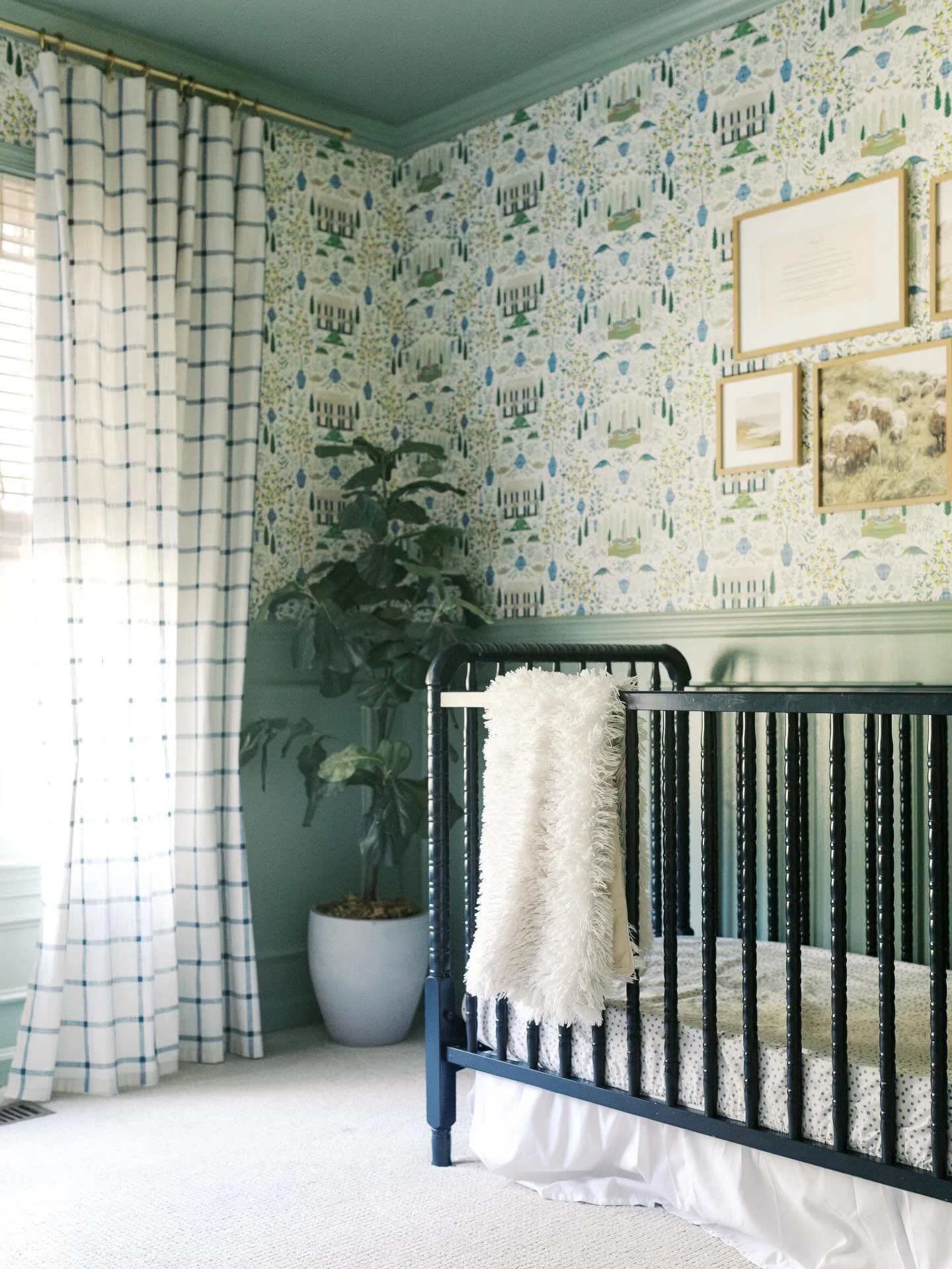 Happy St. Patrick&rsquo;s Day! The greenest room in my home, is our nursery which I designed for my 4th baby. This was our first time not finding out the gender until delivery so it was only fitting that it was a boy, Jude Patrick. 

Meant to be 🥹 a
