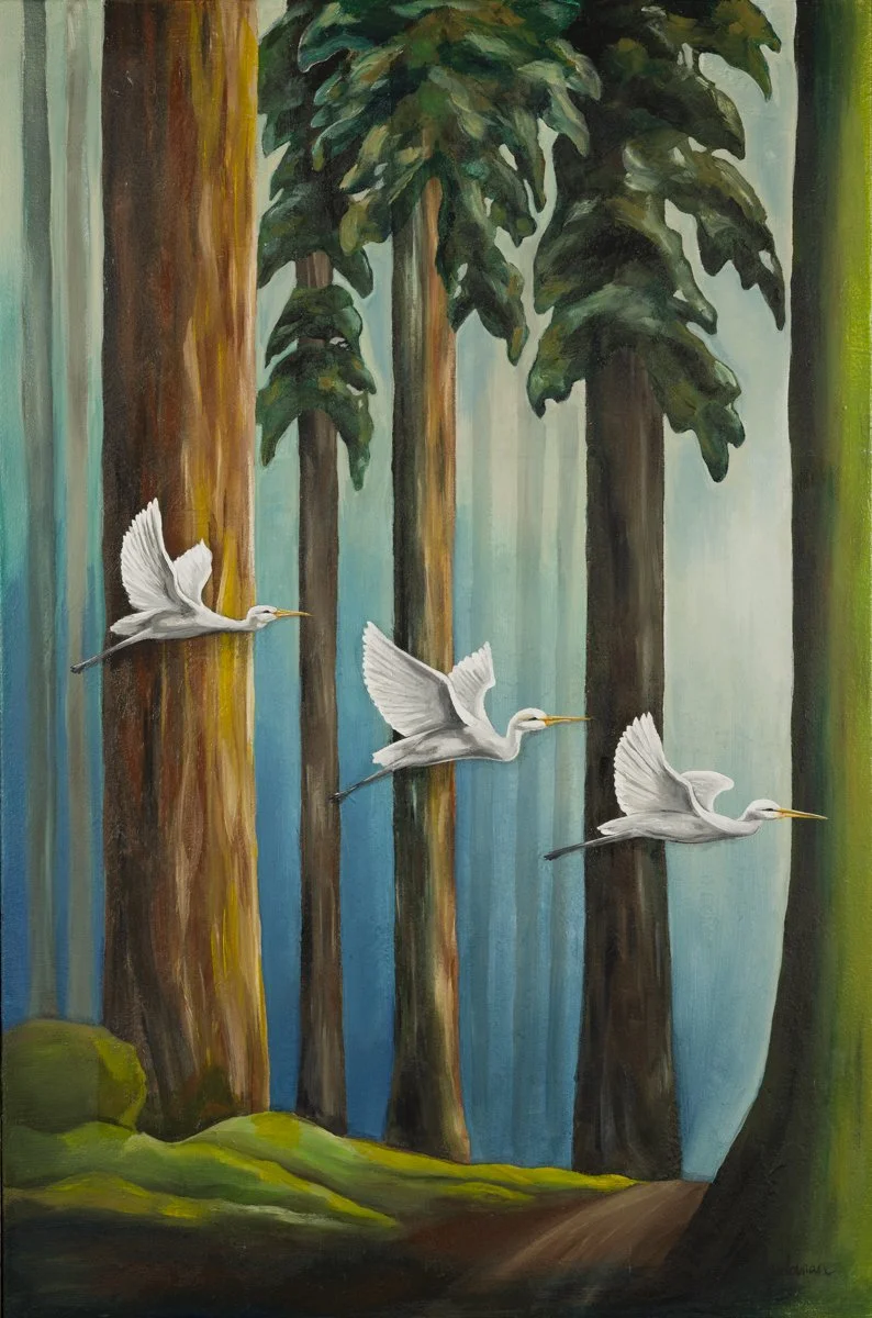 Egrets 24X36